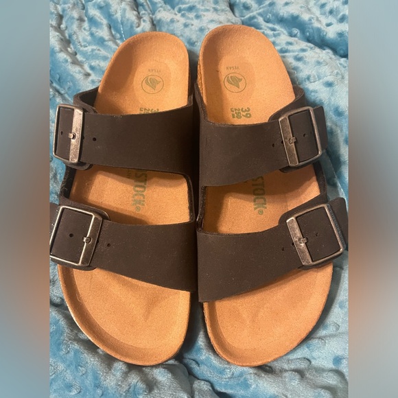Birkenstock Shoes - Birkenstocks black vegan leather